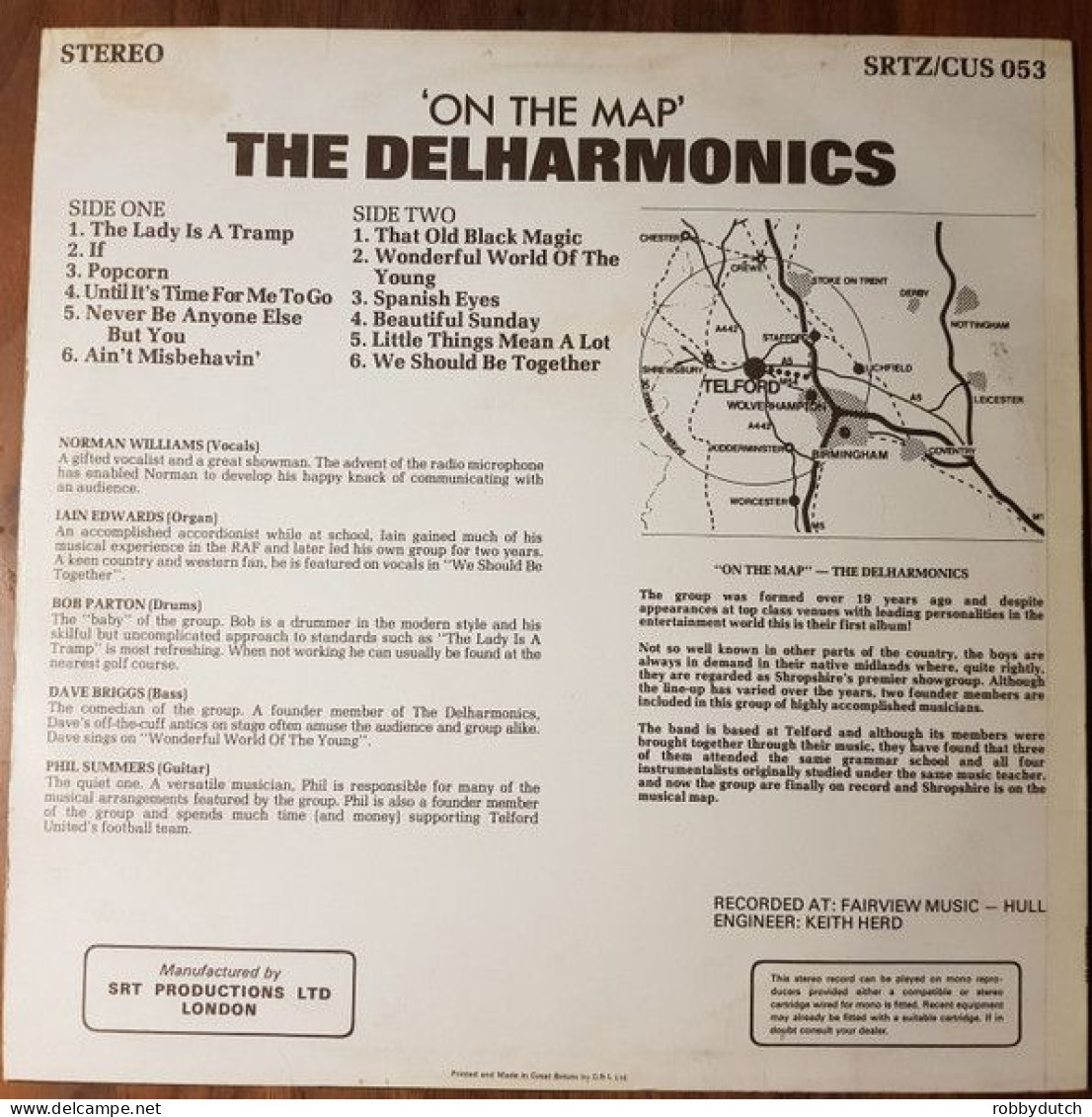 * LP *  THE DELHARMONICS - ON THE MAP - Disco & Pop