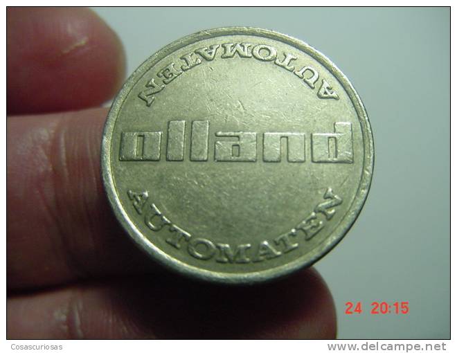 3215 NEDERLAND ??? GERMANY ???  OLLAND  AUTOMATEN   FICHA TOKEN    AÑO / YEAR  CIRCA 1960   VF++ - Profesionales/De Sociedad