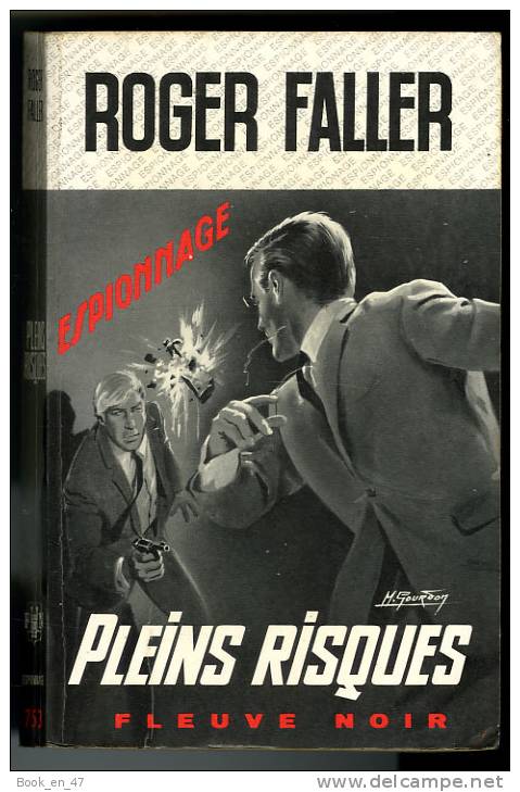 {44666} Roger Faller " Pleins Risques " ; Espionnage N° 753  EO 1969.  " En Baisse " - Fleuve Noir