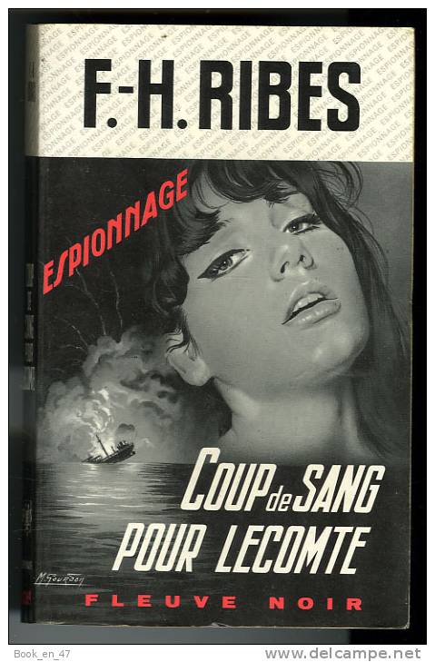 {44657} F.-H. Ribes " Coup De Sang Pour Lecomte "; Espionnage N° 1069 . EO 1973. TBE.  " En Baisse " - Fleuve Noir