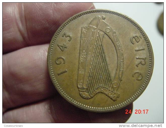 3235   IRELAND IRLANDA EIRE  1 PENNY ANIMAL   AÑO / YEAR  1943    XF- - Irlande