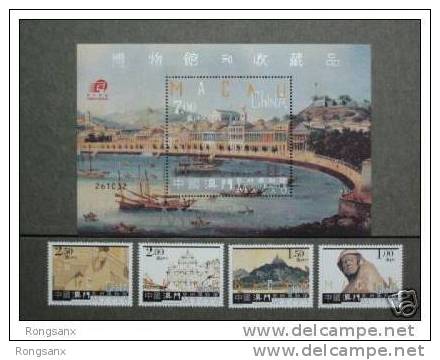 2003 MACAO/MACAU  Art Museum 4v STAMP+ms - Unused Stamps