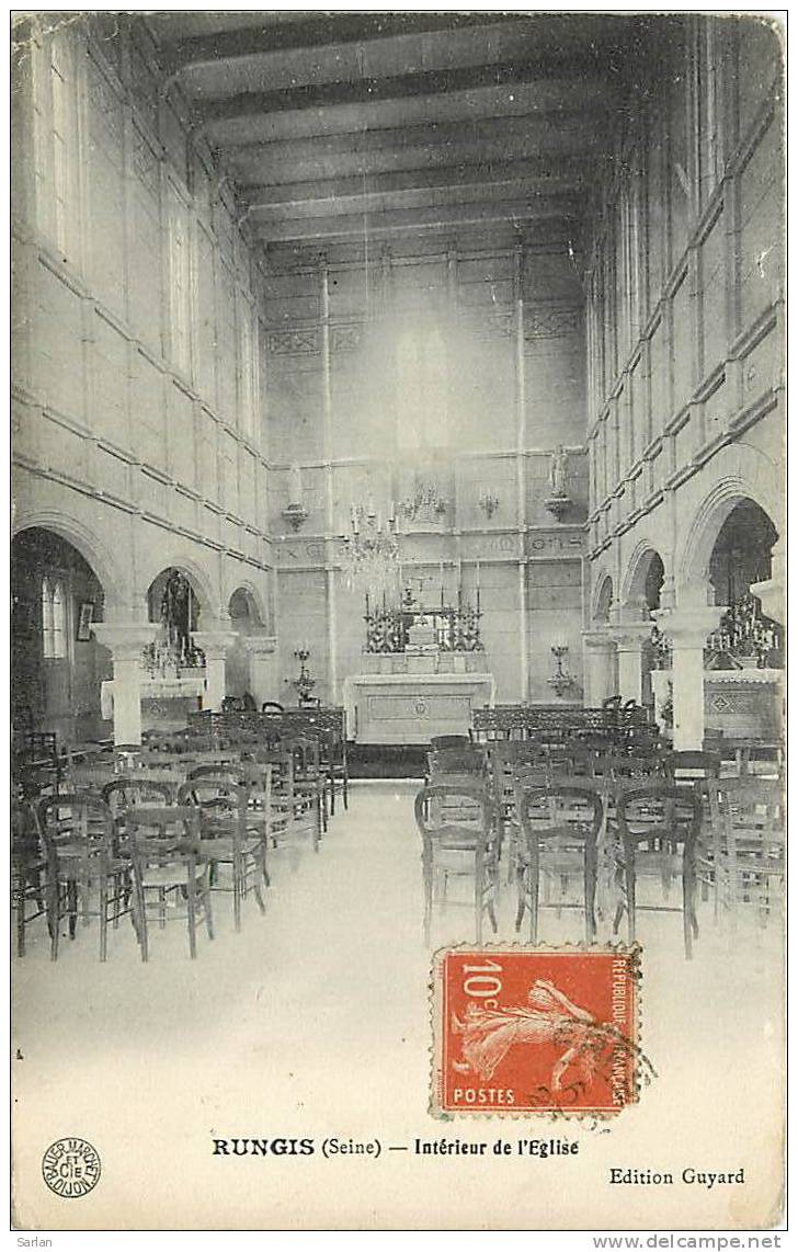 94 , RUNGIS , Interieur De L'église - Rungis