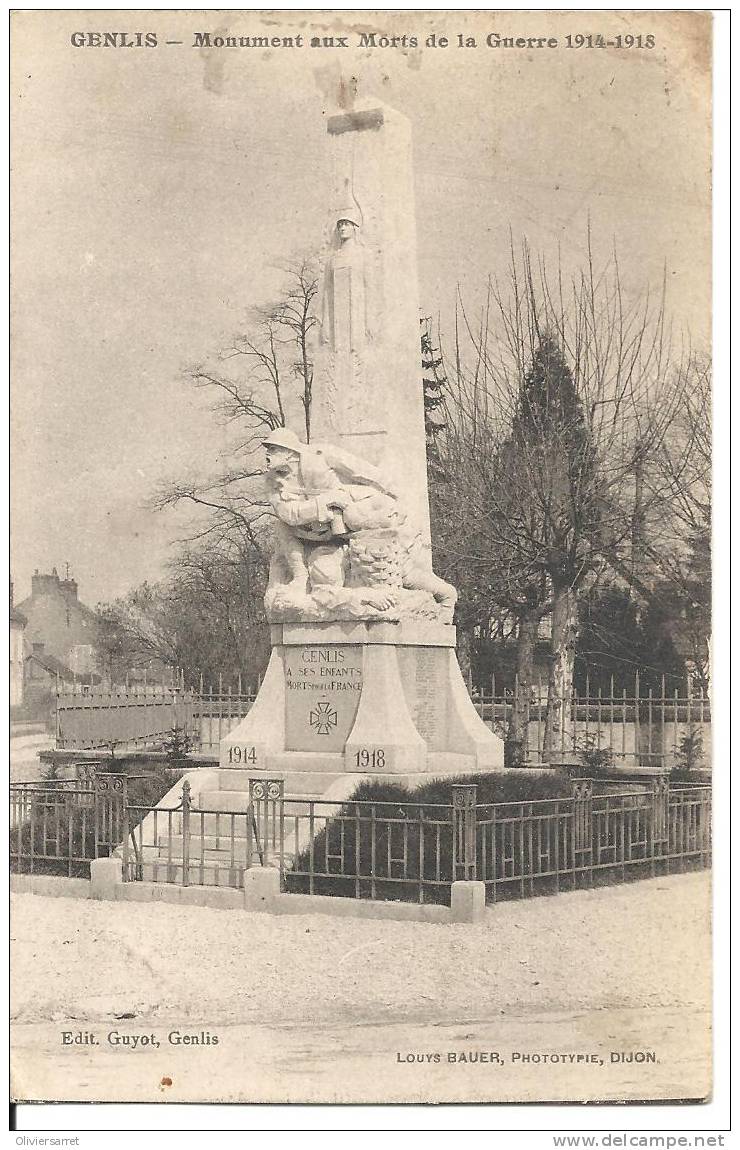 Genlis Monument Aux Morts - Autres & Non Classés