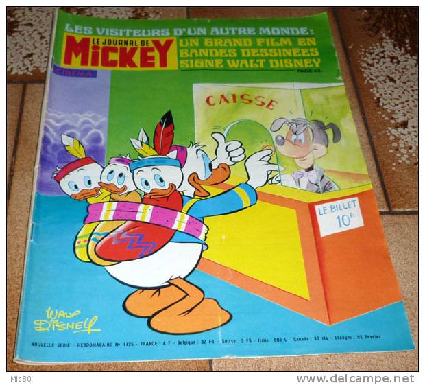 Le Journal De Mickey N° 1425 - Journal De Mickey