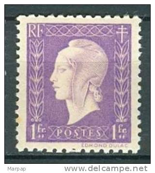 France, Yvert No 689, MH - 1944-45 Marianne (Dulac)