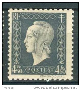 France, Yvert No 696, MNH - 1944-45 Marianne Van Dulac