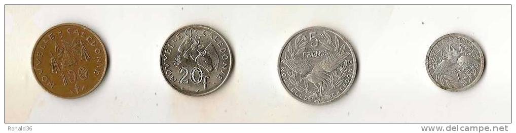 Monnaie France Colonie : Nouvelle Caledonie Lot De 4 ( Marianne , Arbre , Petrole , Oiseaux ) - Other & Unclassified