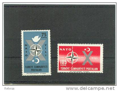 TURKIJE  10 JAAR NATO  1962 ** - Neufs