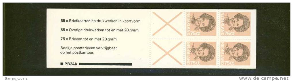 NETHERLAND MNH** MICHEL HB 35 CARNET BOOKLET - Postzegelboekjes En Roltandingzegels