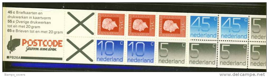 NETHERLAND MNH** MICHEL HB 27 CARNET BOOKLET - Carnets Et Roulettes