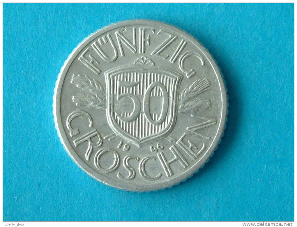 1946 - 50 Funfzig Groschen / KM 2870 ( For Grade, Please See Photo ) !! - Autriche