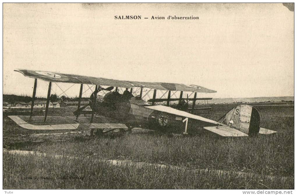 AVION SALMSON D 'OBSERVATION - 1914-1918: 1ère Guerre