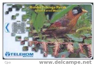 # MALAYSIA A9 Silver-Eared Mesia 20 Sc7  -oiseaux,birds-   Tres Bon Etat - Maleisië