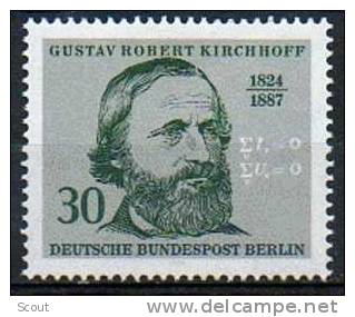GERMANIA - GERMANY - ALLEMAGNE - BERLINO - 1974 - G. R. KIRCHHOFF, FISICO - YT 429 ** - Fisica