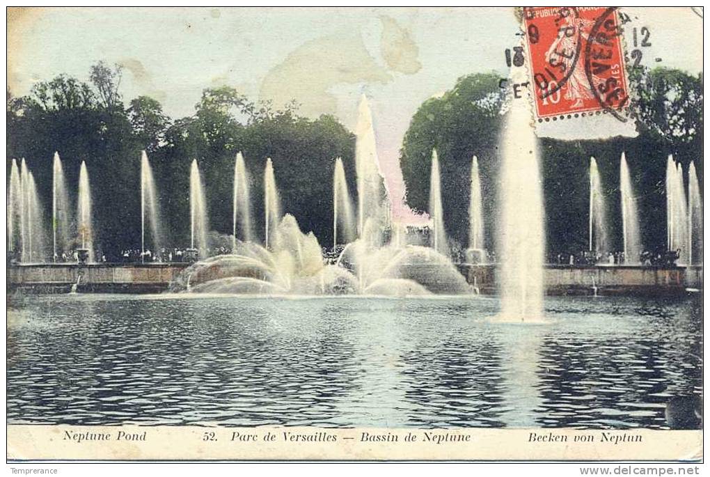 78 Versailles Par De Versailles Bassin De Neptune 1913 - Versailles (Château)