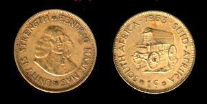 SOUTH AFRICA 1963 Jan Van Riebeeck 1 Cent KM57 - Zuid-Afrika