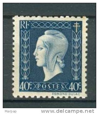 France, Yvert No 684, MNH - 1944-45 Marianne Of Dulac