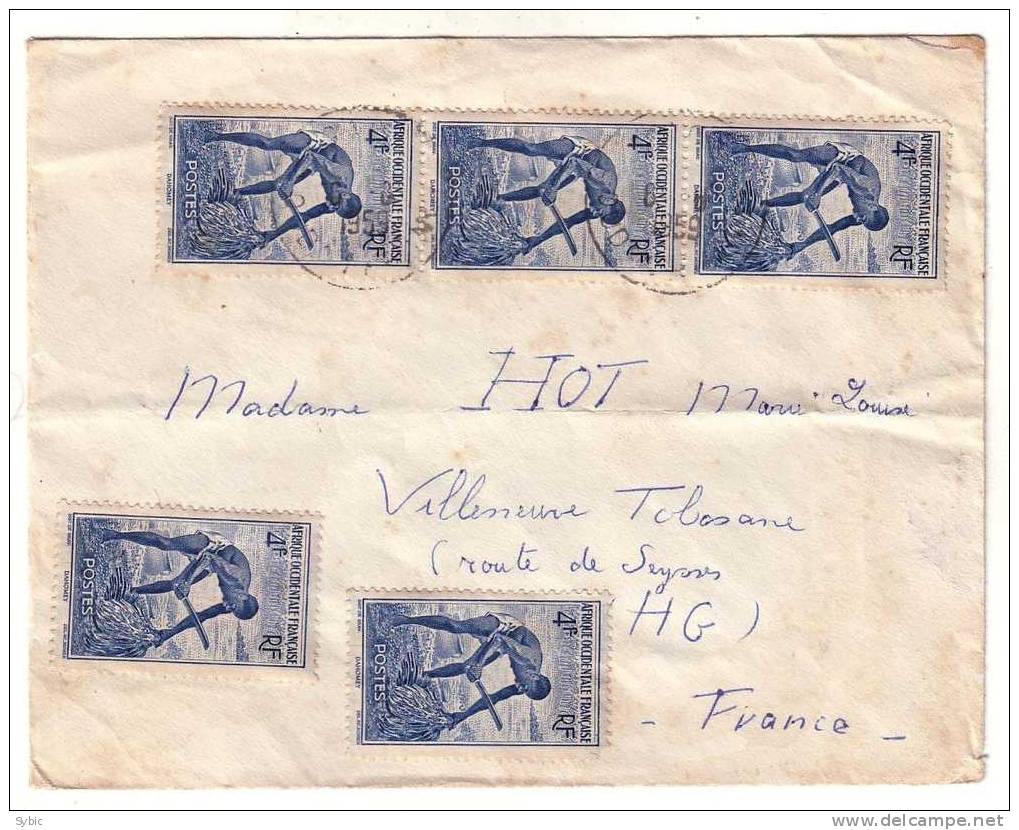 A.O.F. - Lettre Vers La France (Villeuneve Tolosane) - Lettres & Documents