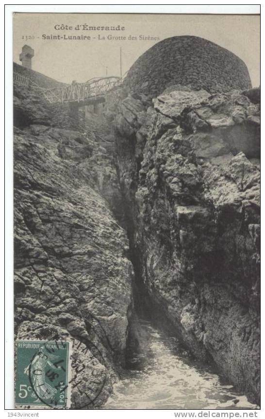 C 4670 - SAINT LUNAIRE - 35 - La Grotte Des Sirénes  -  Belle  Cpa 1903 - Modéle Rare - - Saint-Lunaire