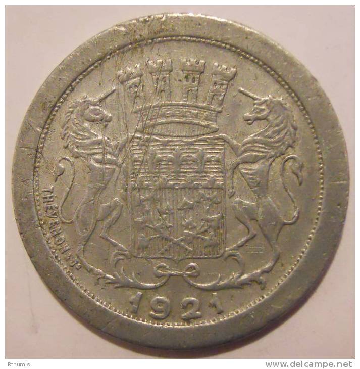 Amiens 80 Chambre De Commerce 10 Centimes 1921 Elie 10.4 - Monétaires / De Nécessité