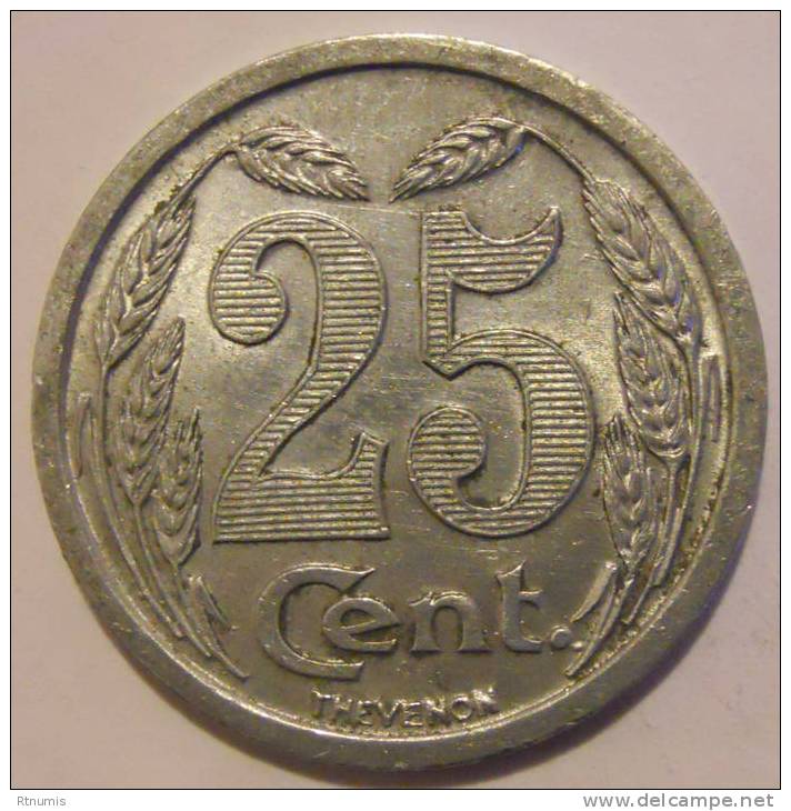 Evreux 27 Chambre De Commerce 25 Centimes 1921 Elie 10.3 - Monétaires / De Nécessité