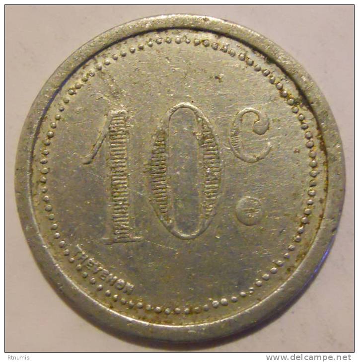 Elboeuf 76 Chambre De Commerce 10 Centimes 1921 Elie 10.2 - Monétaires / De Nécessité