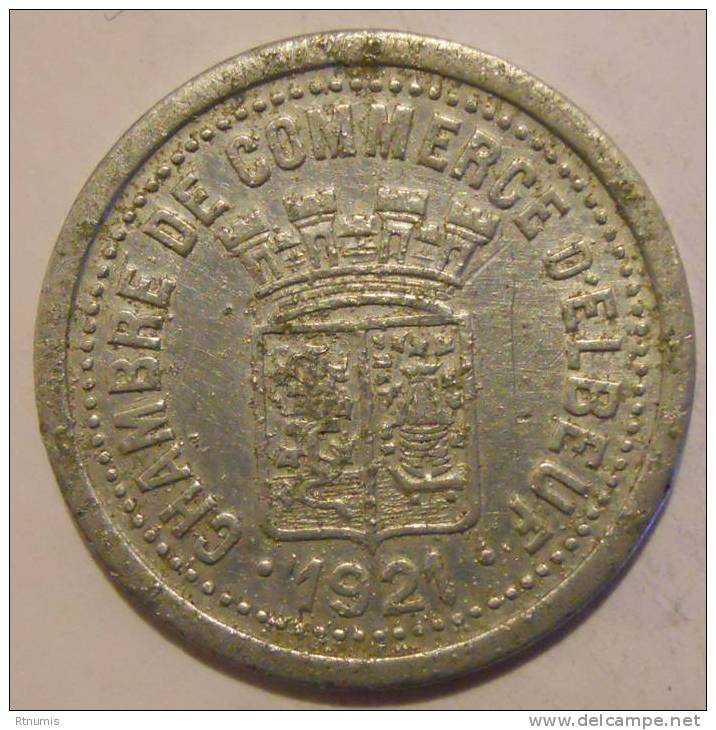 Elboeuf 76 Chambre De Commerce 10 Centimes 1921 Elie 10.2 - Monetary / Of Necessity