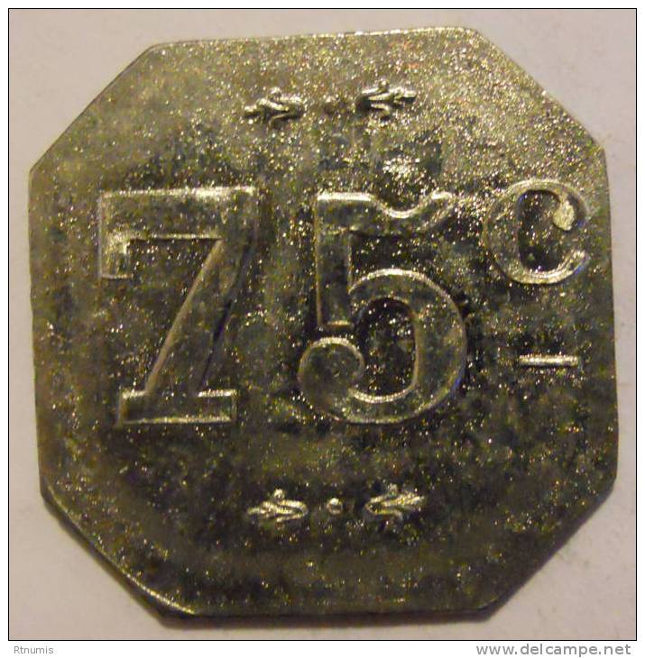 Estivareilles 42 Charet , Négociant 75 Centimes Elie 10.1 - Monétaires / De Nécessité