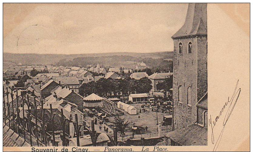 CINEY Panorama La Place Kermes - Ciney