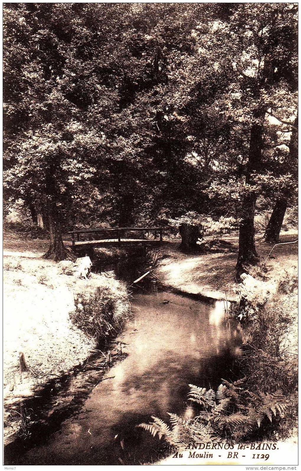 CPA ANDERNOS .33 AU MOULIN.DEBUT SIECLE.COLLECTION B.R.NO 1129. - Andernos-les-Bains