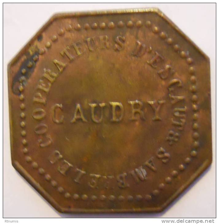 Caudry 59 Jeton Charbon - Monetary / Of Necessity