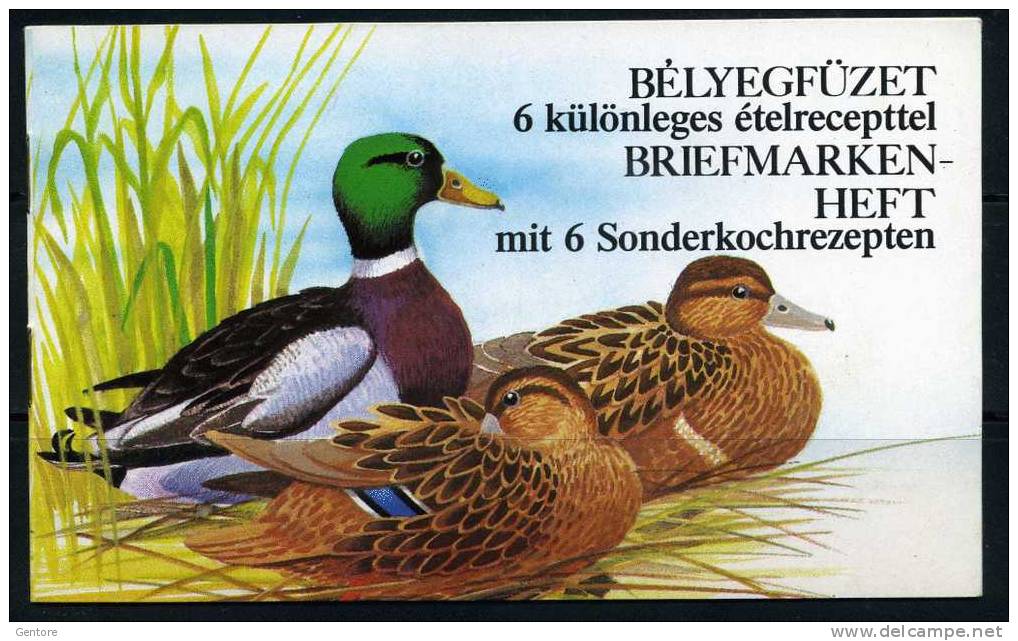 HUNGARY 1988 Carnet 6 Pages (Hungarian And German ) With 2 Blocks Of 10 Yvert Cat 3173-74 Perfect Condition - Patos