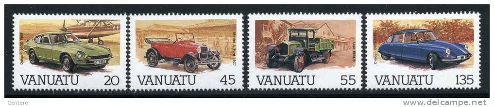 VANUATU 1987  Cars Cpl Set Yvert Cat N° 755/58  Absolutely Perfect MNH ** - Vanuatu (1980-...)