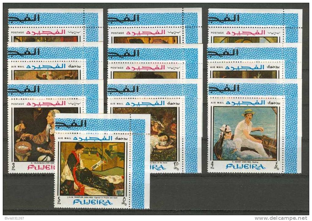 Fujeira 1967, Michel No. : 224-233 A  AIRMAIL, - MNH - *** - - Fujeira