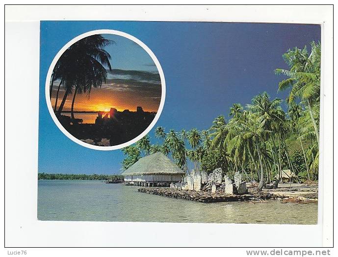 TAHITI  -   Religious Offer Grouds  -   Marae Fare Roi A Huahine  -  N° 28 - Polynésie Française