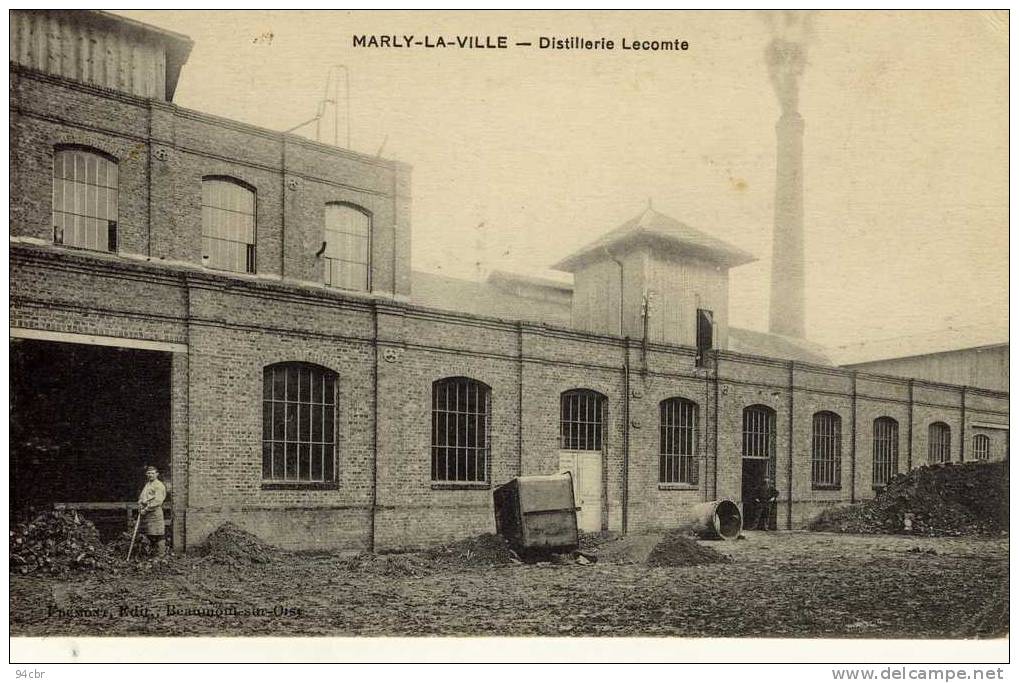 CPA (95)    MARLY LA VILLE   Distillerie Lecomte - Marly La Ville