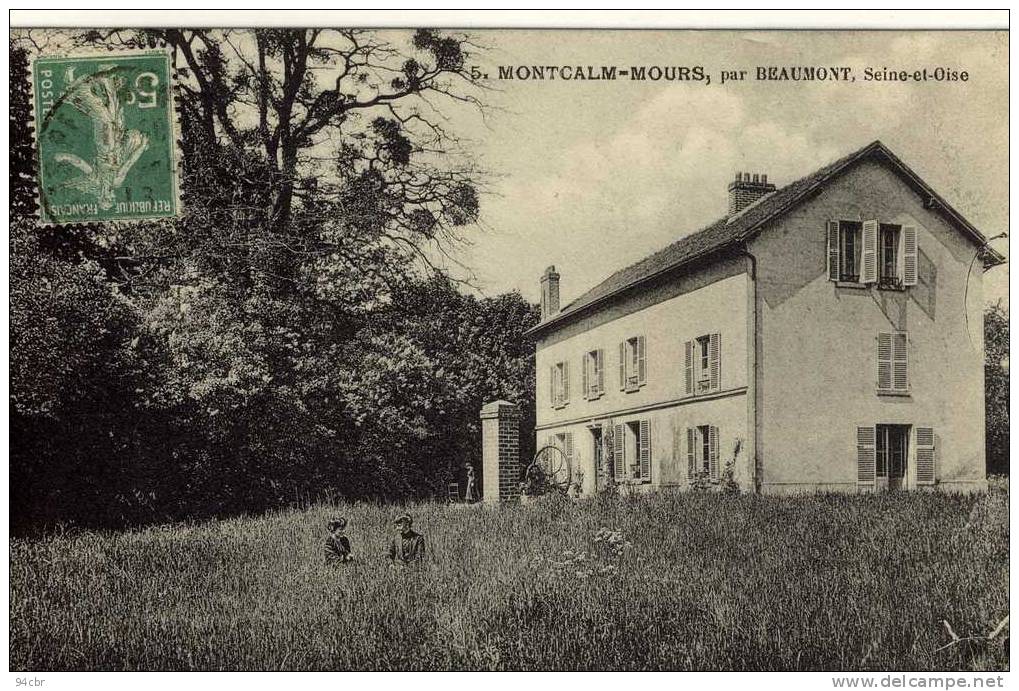 CPA (95)    MONTCALM - MOURS Par BEAUMONT - Mours