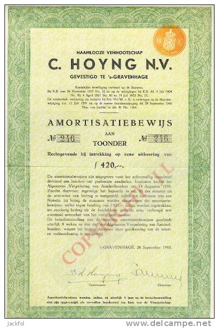 C. HOYNG (Winkelketen) - Autres & Non Classés