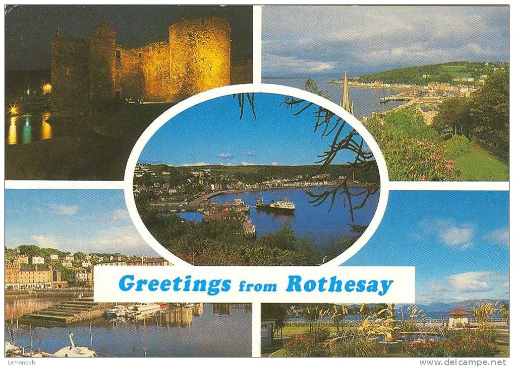 Britain United Kingdom - Greetings From Rothesay Postcard [P864] - Argyllshire