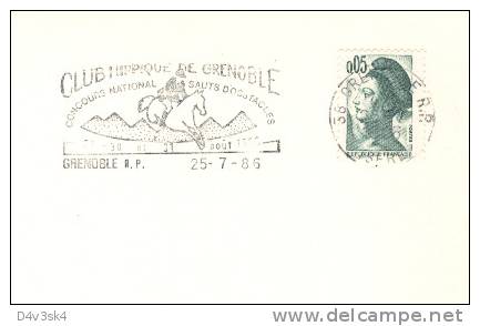 1986 France 38 Isere Grenoble Sauts D´Obstacles Hippique Horse Jumping Dressage Cheval Dressur Cavalli Caballo Ippica - Hípica