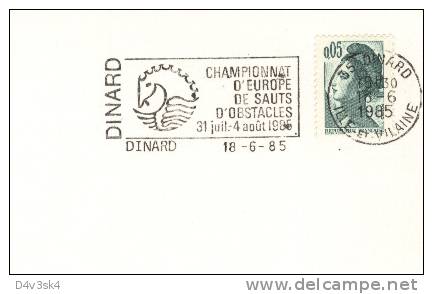 1985 France 35 Ille Vilaine Dinard Sauts D´Obstacles Hippique Horse Jumping Dressage Cheval Dressur Cavalli Ippica - Horses