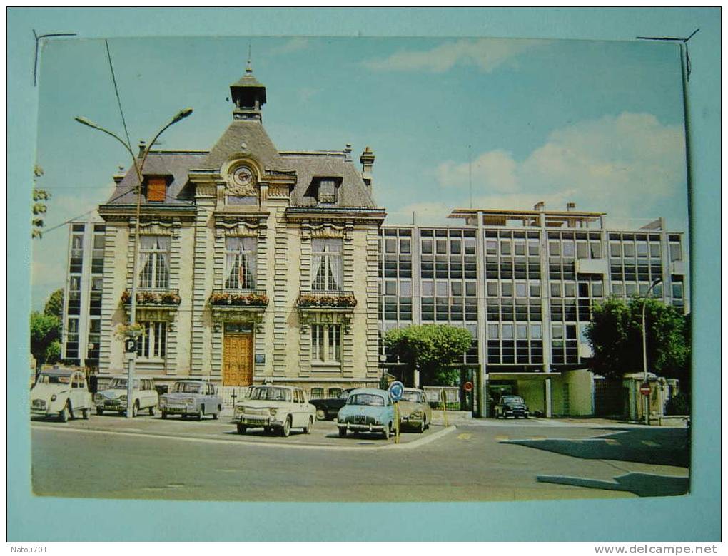 V3-91-essonne-brunoy-plac E  De La Mairie-centre Administratif-voitures-au Tomobiles - Brunoy