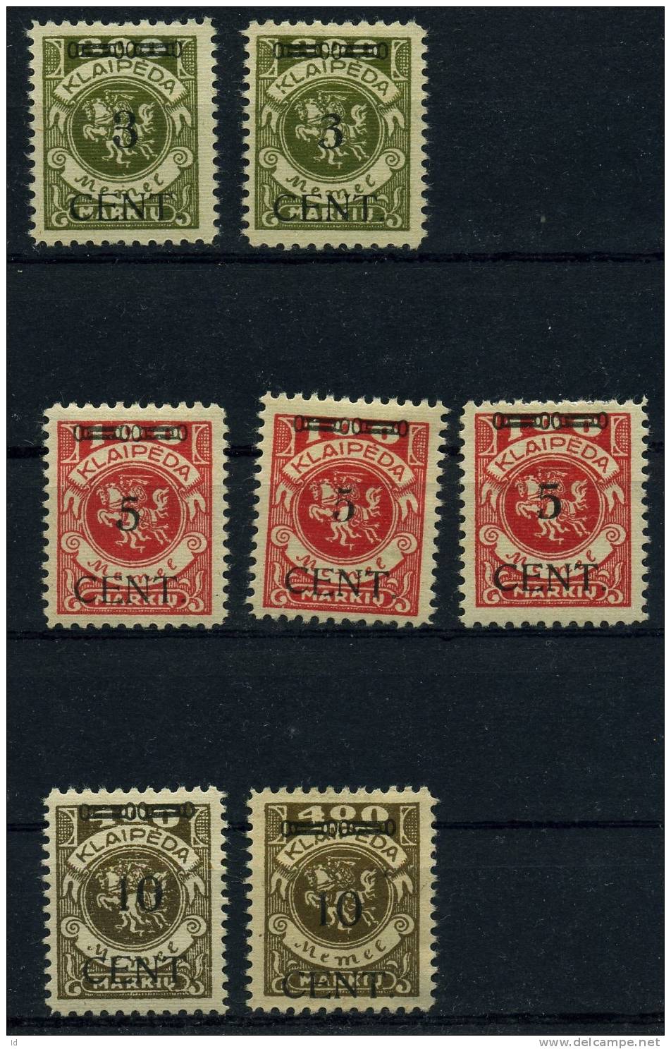 KLAIPEDA  1923 WITH OVERPRINTS - MEMEL - 2 SCANS - Sonstige & Ohne Zuordnung