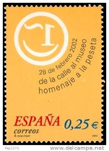ESPAÑA 2002 - HOMENAJE A LA PESETA - Edifil Nº 3883 - Yvert 3448 - Coins
