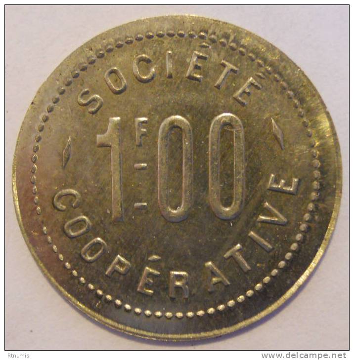 Amplepuis 69 Sté Coopérative La Fraternité 1 Franc Elie 15.4 SPLENDIDE - Monetary / Of Necessity