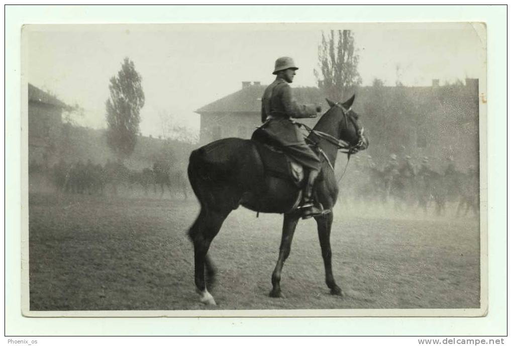 HUNGARY - BUDAPEST, Maneuver, 1955. Photo Card, Real - Streiks