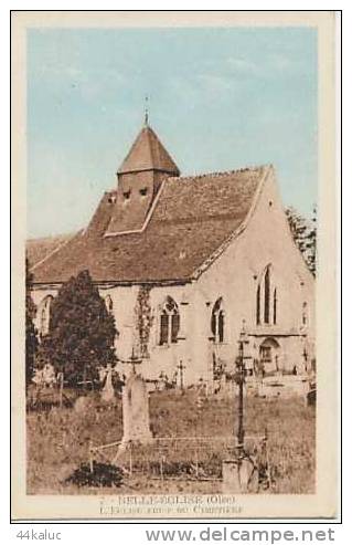 BELLE EGLISE L'Eglise Prise Du Cimetière - Boran-sur-Oise