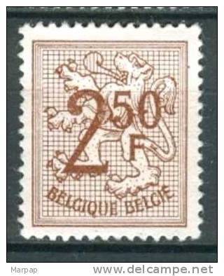 Belgium, Yvert No 1544 - 1951-1975 Heraldic Lion