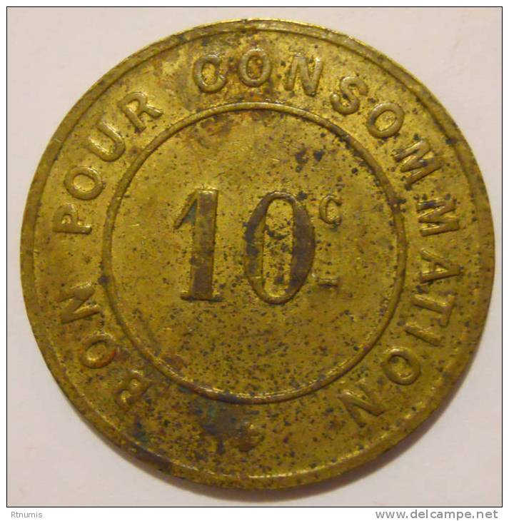 Paris 75 La Compagnie Caille 10 Centimes Elie C.960.1 - Monétaires / De Nécessité